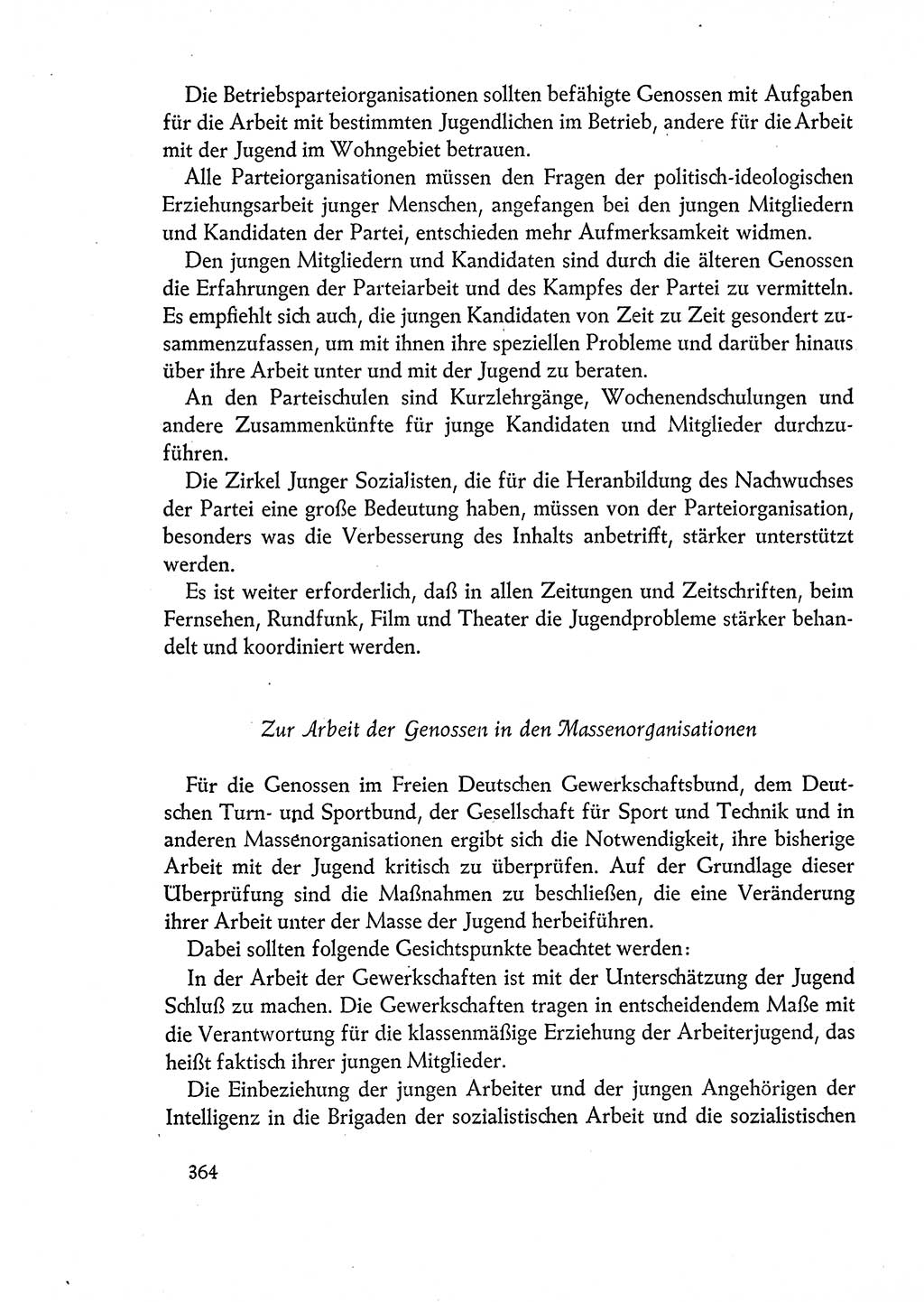 Dokumente der Sozialistischen Einheitspartei Deutschlands (SED) [Deutsche Demokratische Republik (DDR)] 1960-1961, Seite 364 (Dok. SED DDR 1960-1961, S. 364)