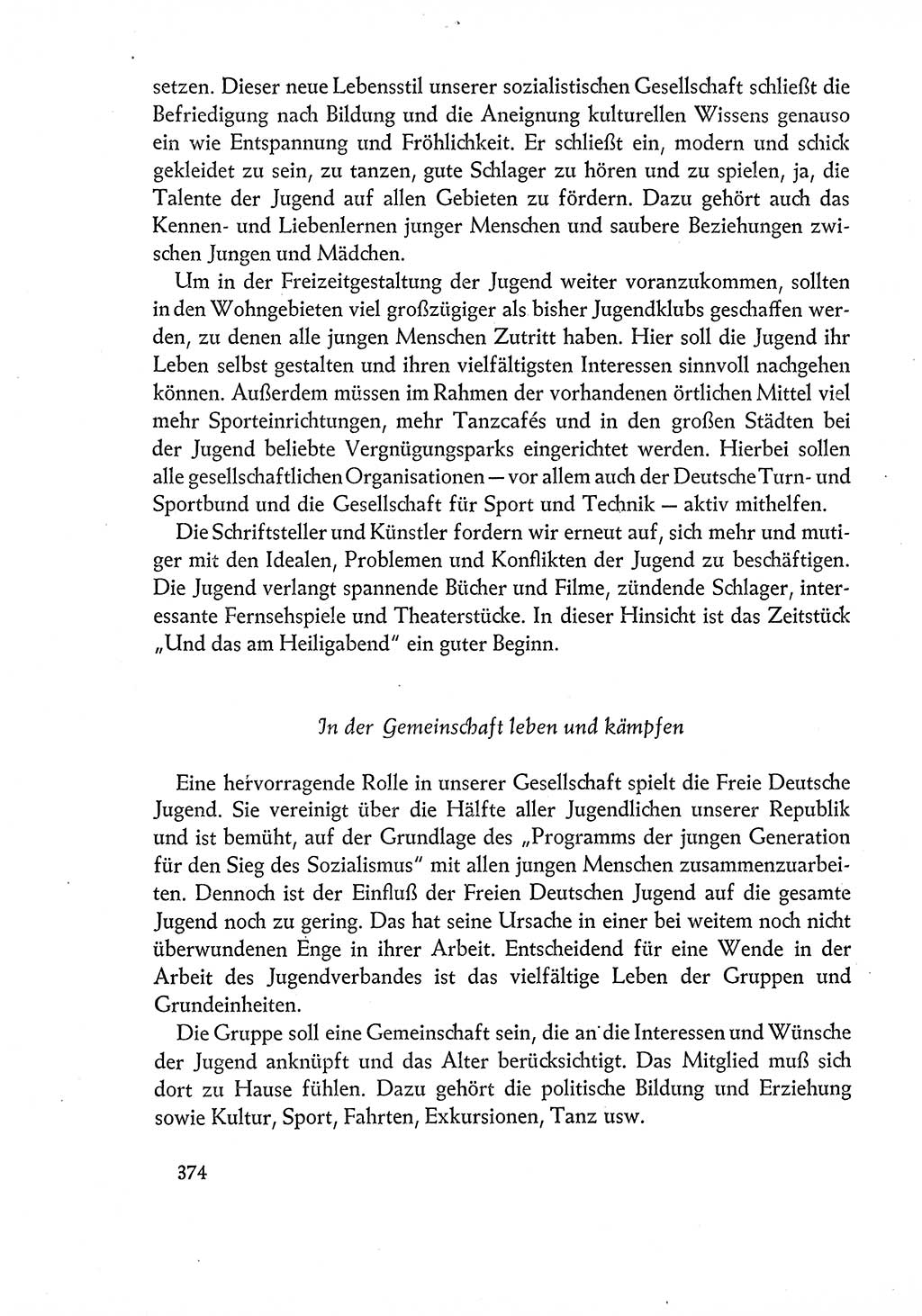 Dokumente der Sozialistischen Einheitspartei Deutschlands (SED) [Deutsche Demokratische Republik (DDR)] 1960-1961, Seite 374 (Dok. SED DDR 1960-1961, S. 374)