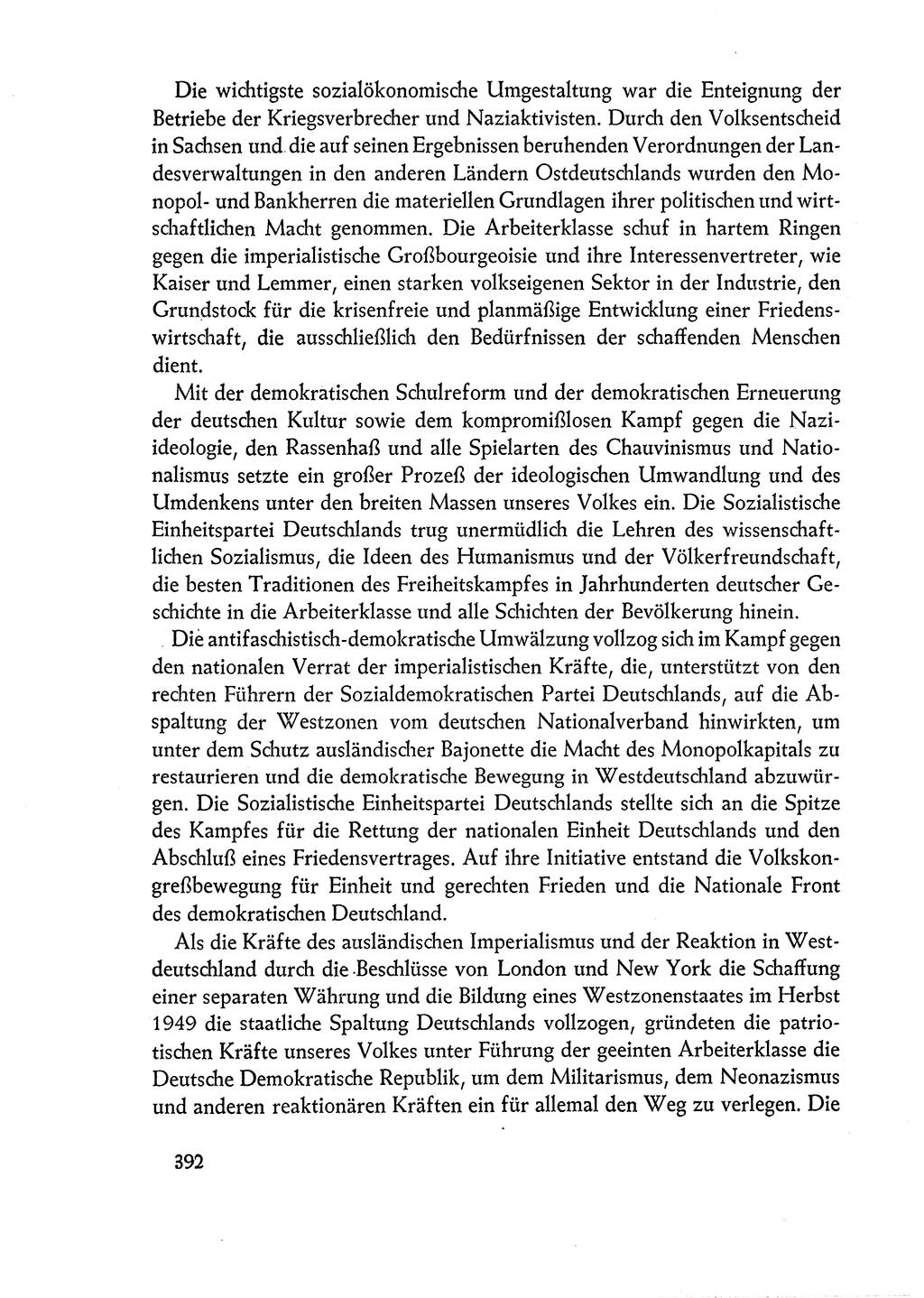 Dokumente der Sozialistischen Einheitspartei Deutschlands (SED) [Deutsche Demokratische Republik (DDR)] 1960-1961, Seite 392 (Dok. SED DDR 1960-1961, S. 392)