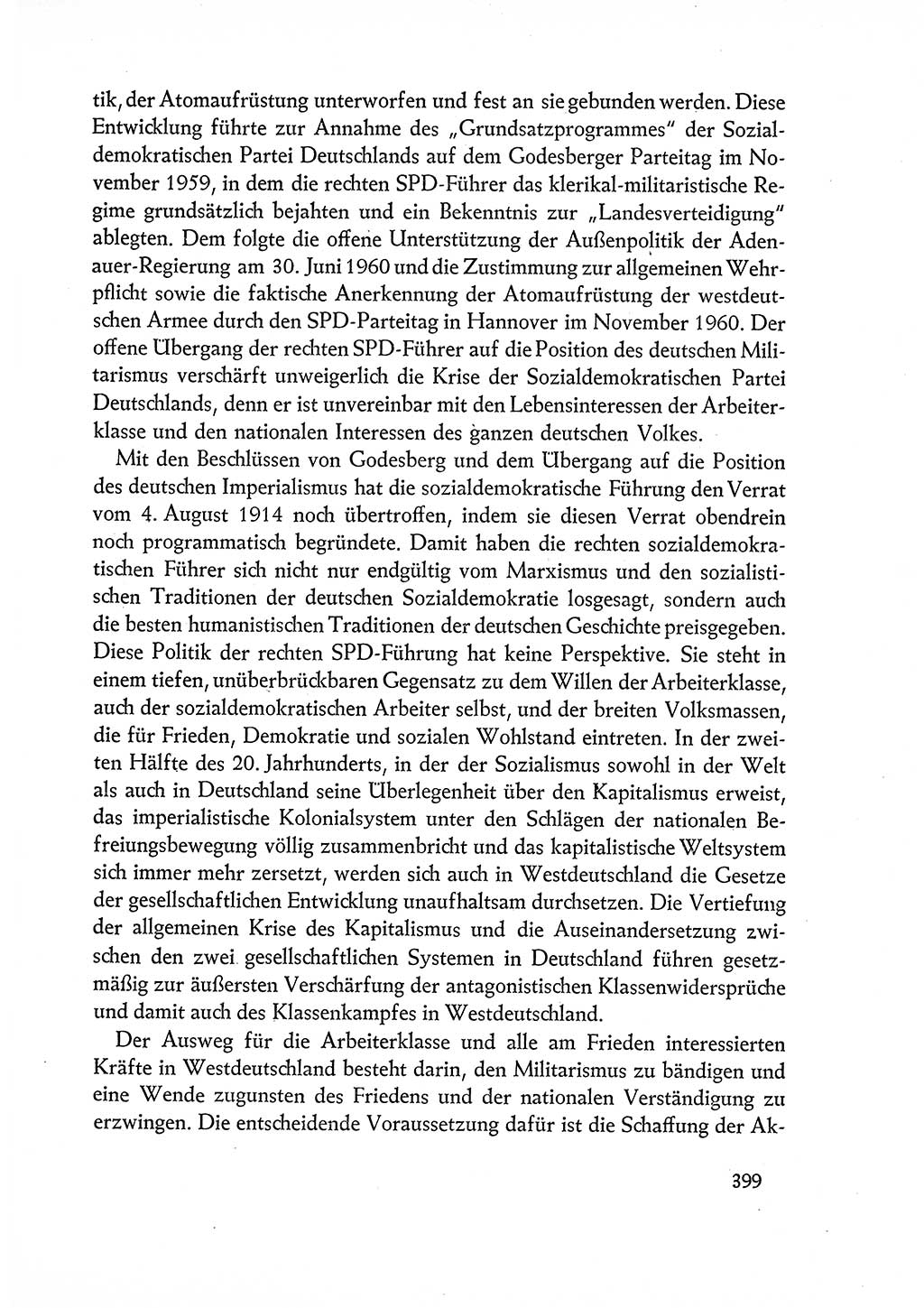 Dokumente der Sozialistischen Einheitspartei Deutschlands (SED) [Deutsche Demokratische Republik (DDR)] 1960-1961, Seite 399 (Dok. SED DDR 1960-1961, S. 399)