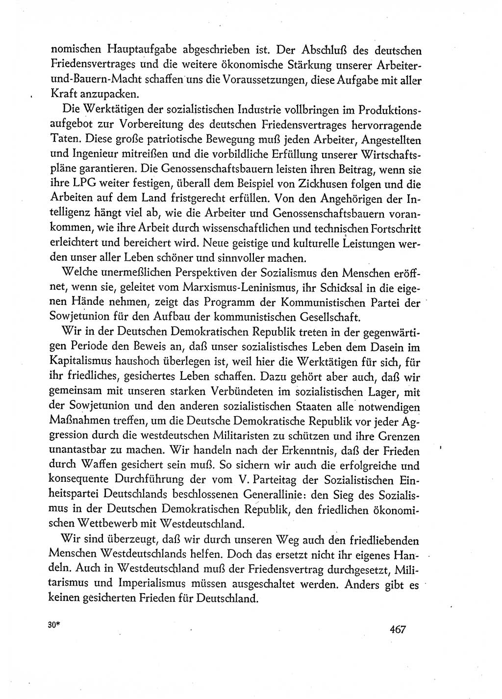 Dokumente der Sozialistischen Einheitspartei Deutschlands (SED) [Deutsche Demokratische Republik (DDR)] 1960-1961, Seite 467 (Dok. SED DDR 1960-1961, S. 467)