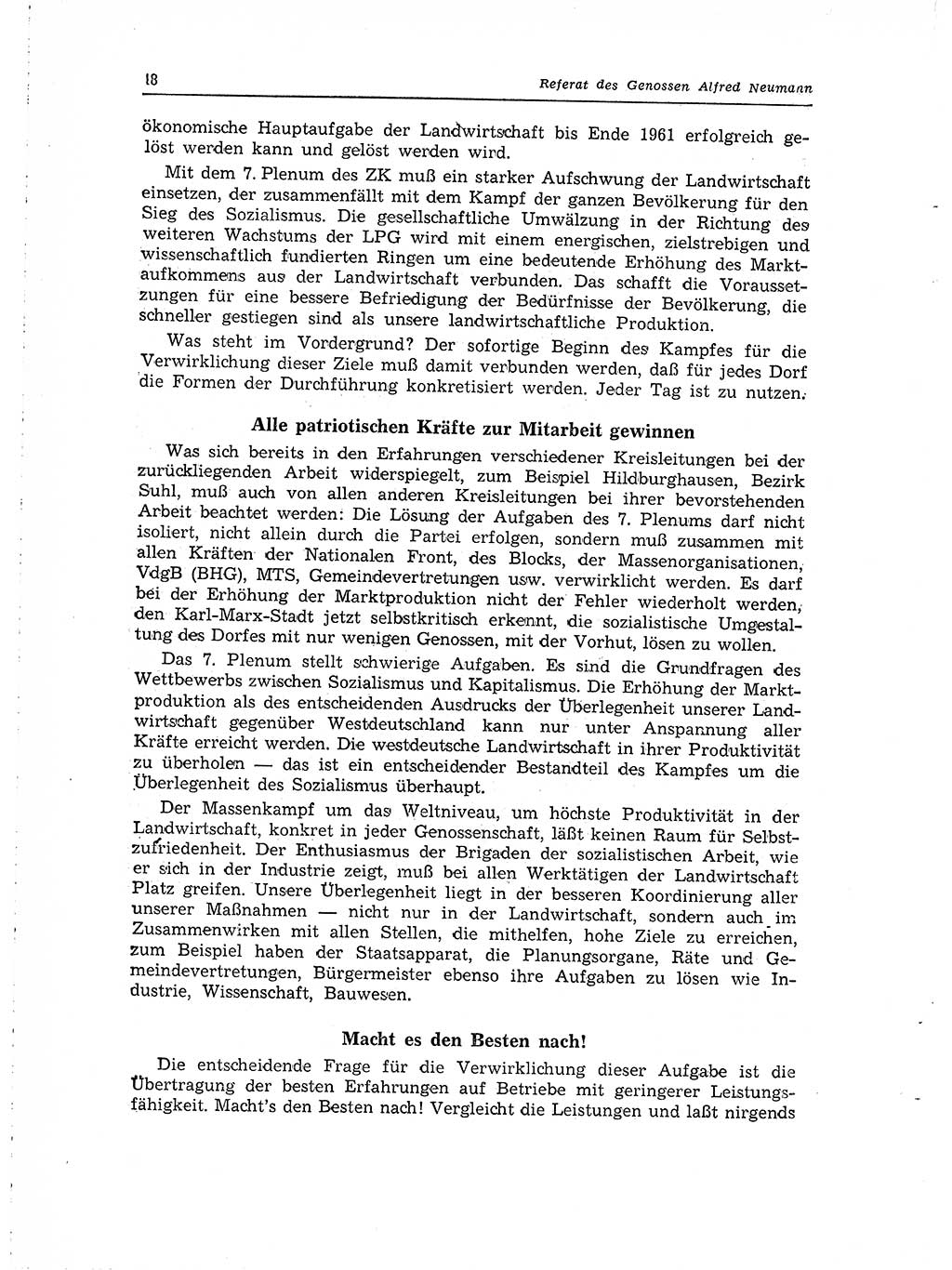 Neuer Weg (NW), Organ des Zentralkomitees (ZK) der SED (Sozialistische Einheitspartei Deutschlands) für Fragen des Parteilebens, 15. Jahrgang [Deutsche Demokratische Republik (DDR)] 1960, Seite 18 (NW ZK SED DDR 1960, S. 18)