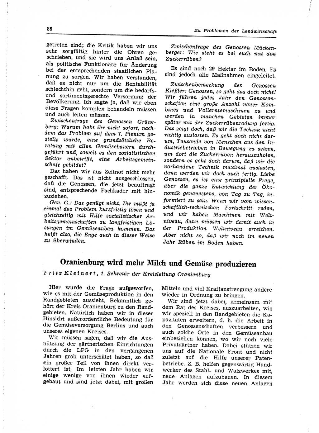 Neuer Weg (NW), Organ des Zentralkomitees (ZK) der SED (Sozialistische Einheitspartei Deutschlands) für Fragen des Parteilebens, 15. Jahrgang [Deutsche Demokratische Republik (DDR)] 1960, Seite 86 (NW ZK SED DDR 1960, S. 86)