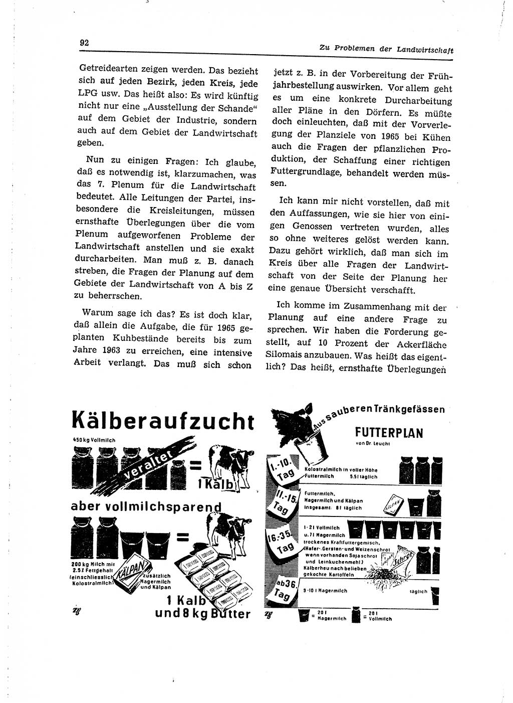 Neuer Weg (NW), Organ des Zentralkomitees (ZK) der SED (Sozialistische Einheitspartei Deutschlands) für Fragen des Parteilebens, 15. Jahrgang [Deutsche Demokratische Republik (DDR)] 1960, Seite 92 (NW ZK SED DDR 1960, S. 92)