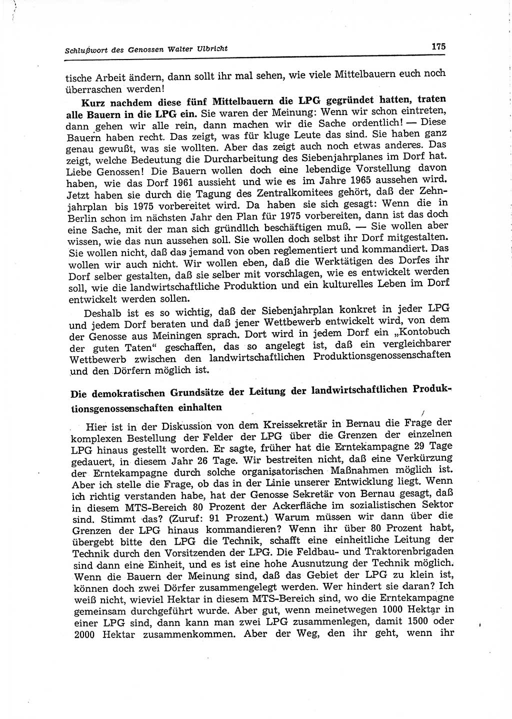 Neuer Weg (NW), Organ des Zentralkomitees (ZK) der SED (Sozialistische Einheitspartei Deutschlands) für Fragen des Parteilebens, 15. Jahrgang [Deutsche Demokratische Republik (DDR)] 1960, Seite 175 (NW ZK SED DDR 1960, S. 175)