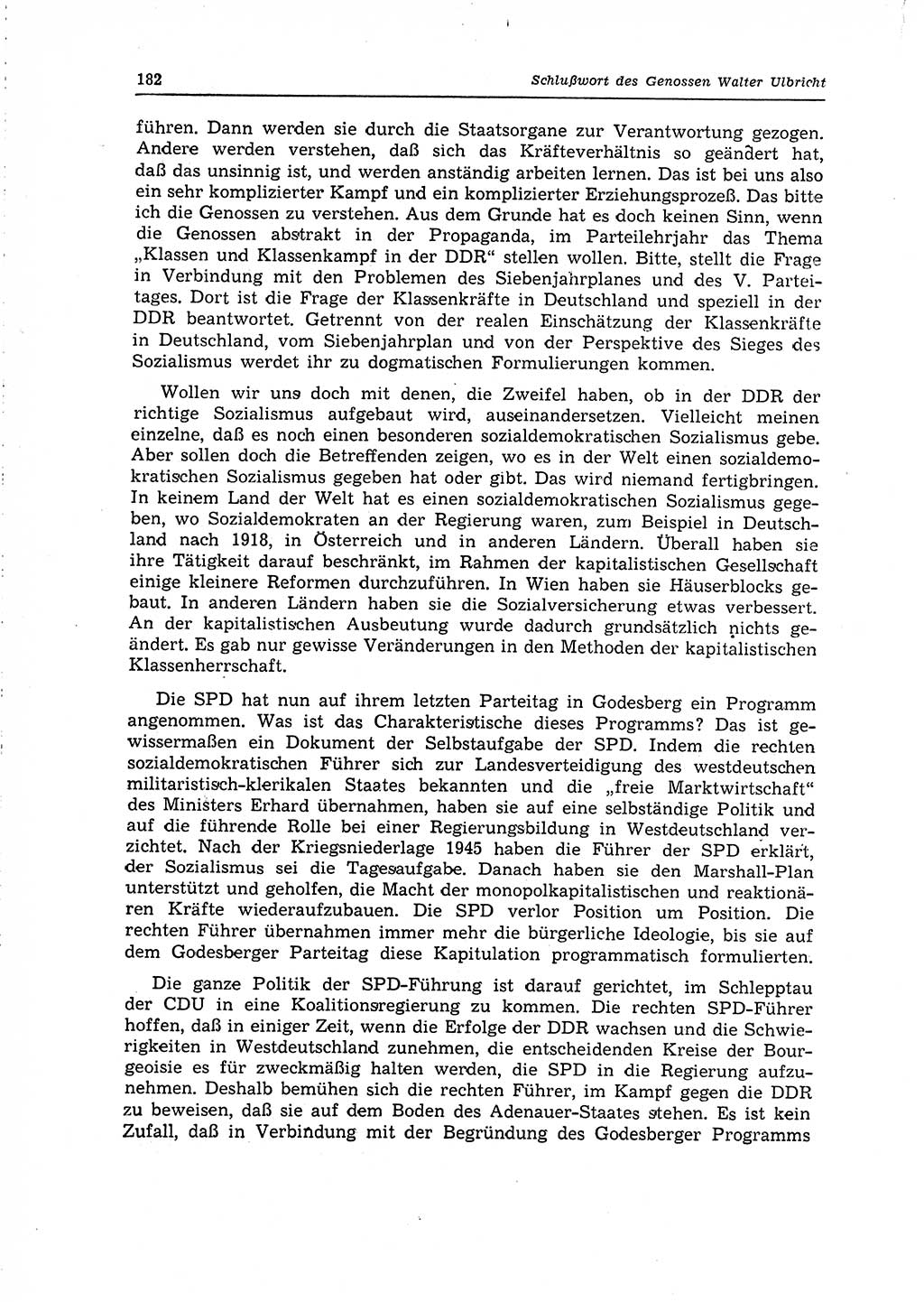 Neuer Weg (NW), Organ des Zentralkomitees (ZK) der SED (Sozialistische Einheitspartei Deutschlands) für Fragen des Parteilebens, 15. Jahrgang [Deutsche Demokratische Republik (DDR)] 1960, Seite 182 (NW ZK SED DDR 1960, S. 182)