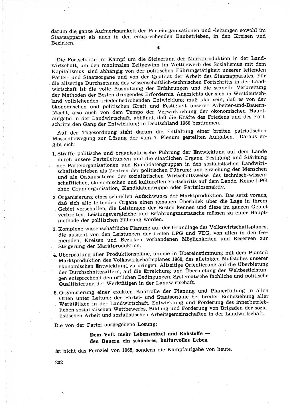 Neuer Weg (NW), Organ des Zentralkomitees (ZK) der SED (Sozialistische Einheitspartei Deutschlands) für Fragen des Parteilebens, 15. Jahrgang [Deutsche Demokratische Republik (DDR)] 1960, Seite 202 (NW ZK SED DDR 1960, S. 202)