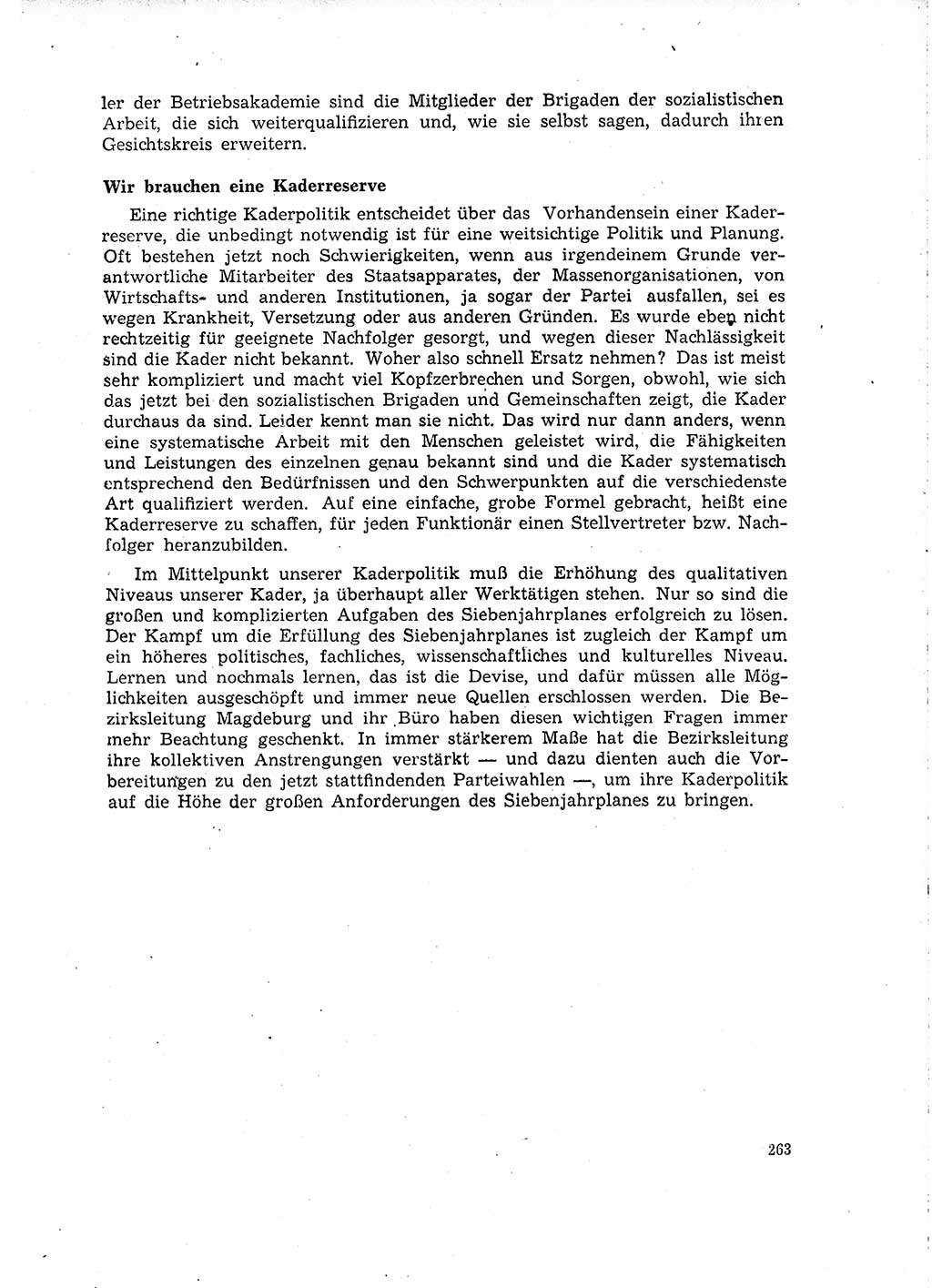 Neuer Weg (NW), Organ des Zentralkomitees (ZK) der SED (Sozialistische Einheitspartei Deutschlands) für Fragen des Parteilebens, 15. Jahrgang [Deutsche Demokratische Republik (DDR)] 1960, Seite 263 (NW ZK SED DDR 1960, S. 263)