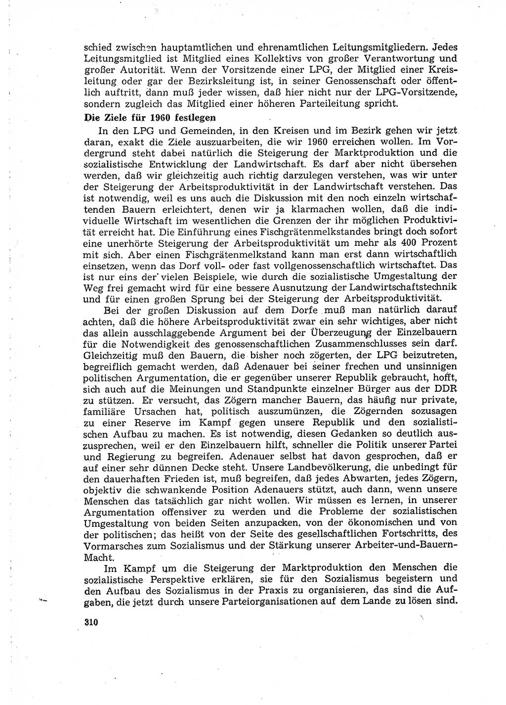 Neuer Weg (NW), Organ des Zentralkomitees (ZK) der SED (Sozialistische Einheitspartei Deutschlands) für Fragen des Parteilebens, 15. Jahrgang [Deutsche Demokratische Republik (DDR)] 1960, Seite 310 (NW ZK SED DDR 1960, S. 310)