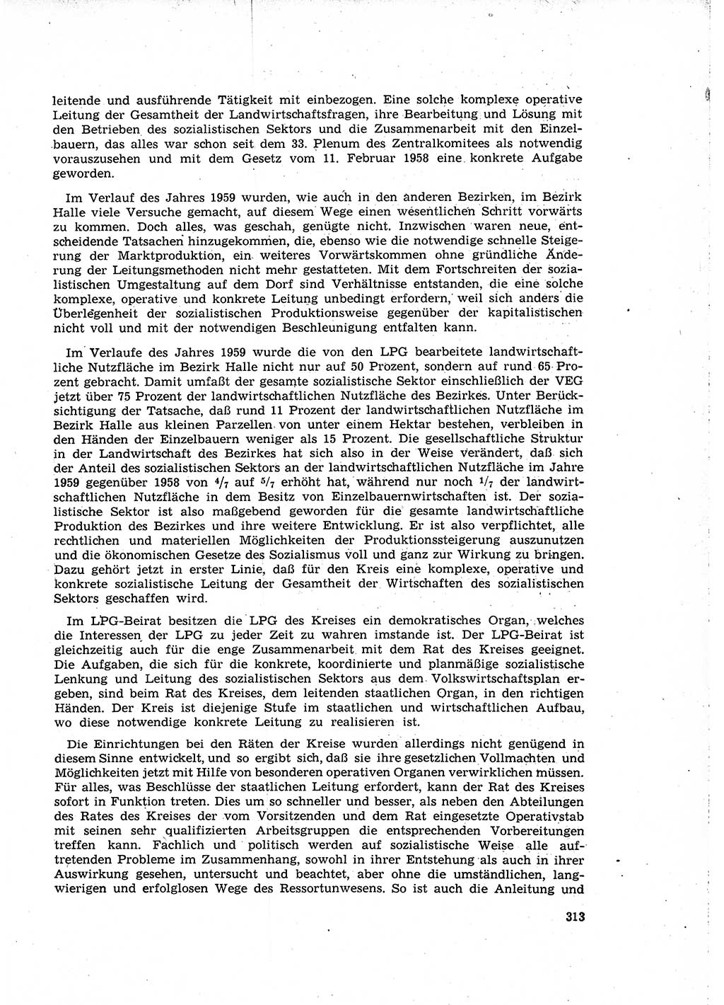 Neuer Weg (NW), Organ des Zentralkomitees (ZK) der SED (Sozialistische Einheitspartei Deutschlands) für Fragen des Parteilebens, 15. Jahrgang [Deutsche Demokratische Republik (DDR)] 1960, Seite 313 (NW ZK SED DDR 1960, S. 313)