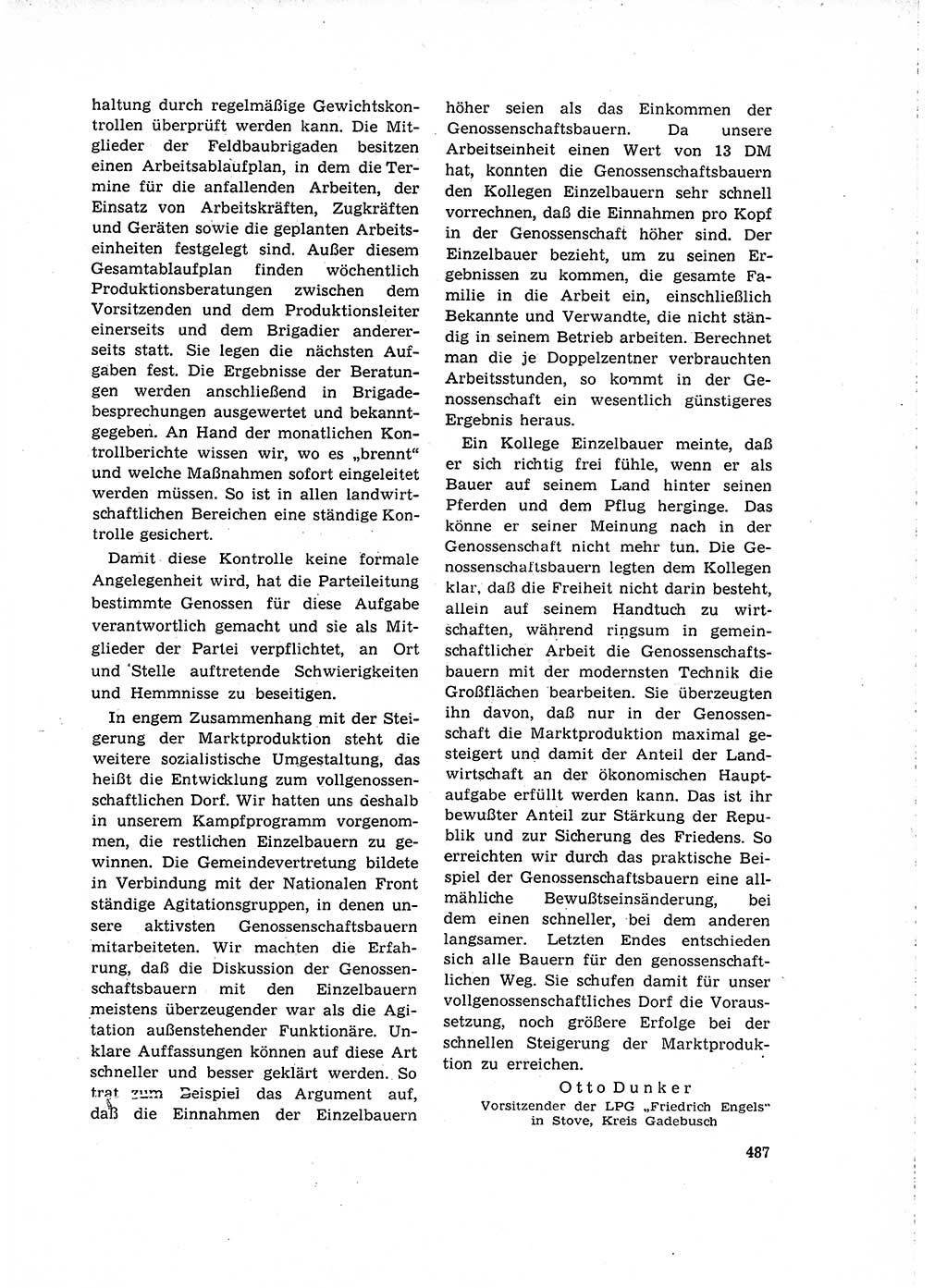 Neuer Weg (NW), Organ des Zentralkomitees (ZK) der SED (Sozialistische Einheitspartei Deutschlands) für Fragen des Parteilebens, 15. Jahrgang [Deutsche Demokratische Republik (DDR)] 1960, Seite 487 (NW ZK SED DDR 1960, S. 487)