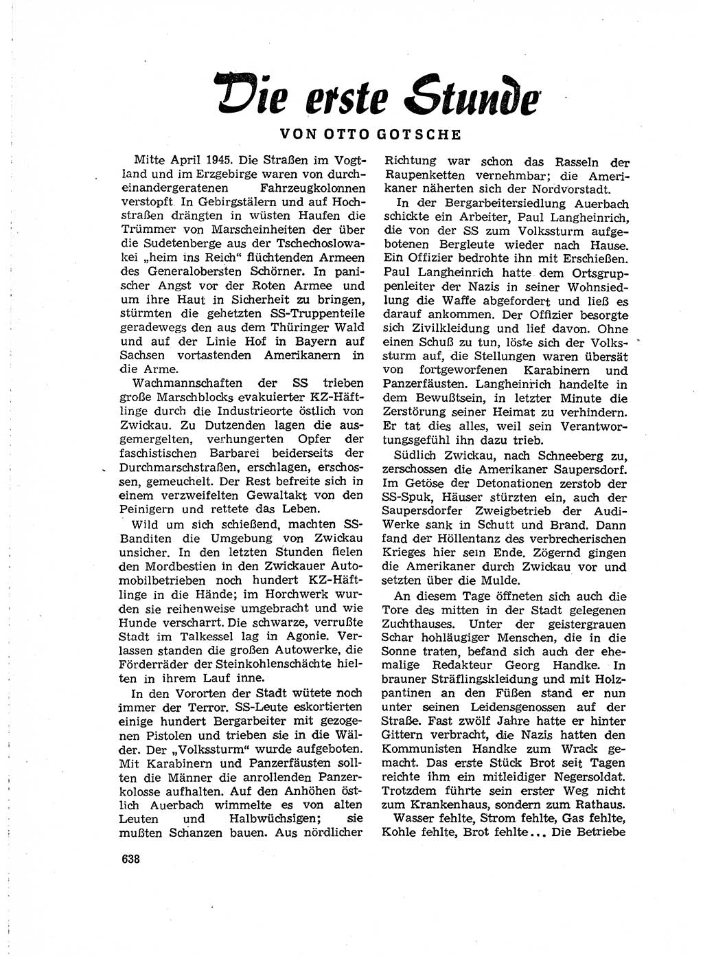 Neuer Weg (NW), Organ des Zentralkomitees (ZK) der SED (Sozialistische Einheitspartei Deutschlands) für Fragen des Parteilebens, 15. Jahrgang [Deutsche Demokratische Republik (DDR)] 1960, Seite 638 (NW ZK SED DDR 1960, S. 638)