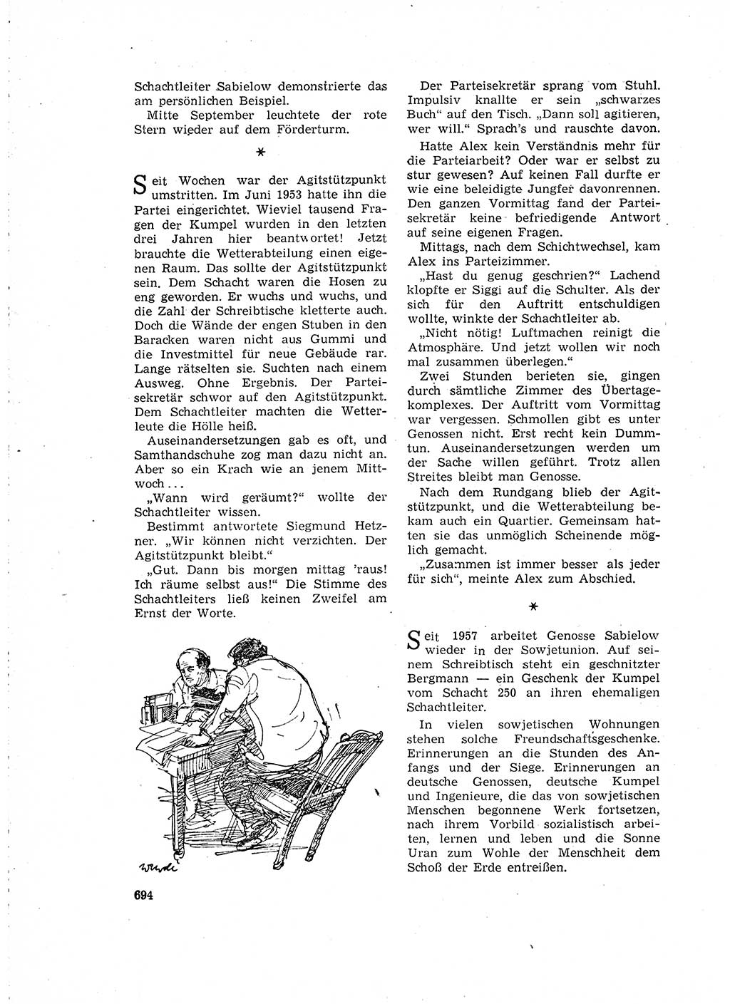 Neuer Weg (NW), Organ des Zentralkomitees (ZK) der SED (Sozialistische Einheitspartei Deutschlands) für Fragen des Parteilebens, 15. Jahrgang [Deutsche Demokratische Republik (DDR)] 1960, Seite 694 (NW ZK SED DDR 1960, S. 694)