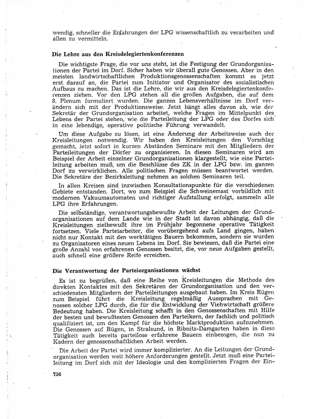 Neuer Weg (NW), Organ des Zentralkomitees (ZK) der SED (Sozialistische Einheitspartei Deutschlands) für Fragen des Parteilebens, 15. Jahrgang [Deutsche Demokratische Republik (DDR)] 1960, Seite 756 (NW ZK SED DDR 1960, S. 756)