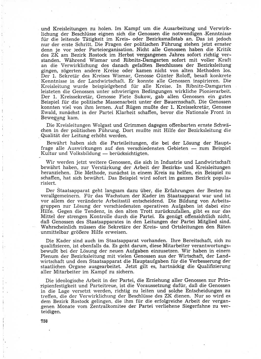 Neuer Weg (NW), Organ des Zentralkomitees (ZK) der SED (Sozialistische Einheitspartei Deutschlands) für Fragen des Parteilebens, 15. Jahrgang [Deutsche Demokratische Republik (DDR)] 1960, Seite 758 (NW ZK SED DDR 1960, S. 758)