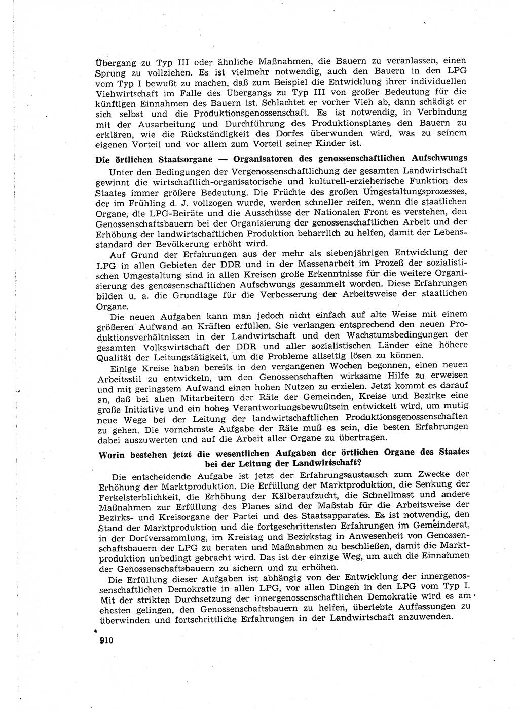 Neuer Weg (NW), Organ des Zentralkomitees (ZK) der SED (Sozialistische Einheitspartei Deutschlands) für Fragen des Parteilebens, 15. Jahrgang [Deutsche Demokratische Republik (DDR)] 1960, Seite 910 (NW ZK SED DDR 1960, S. 910)