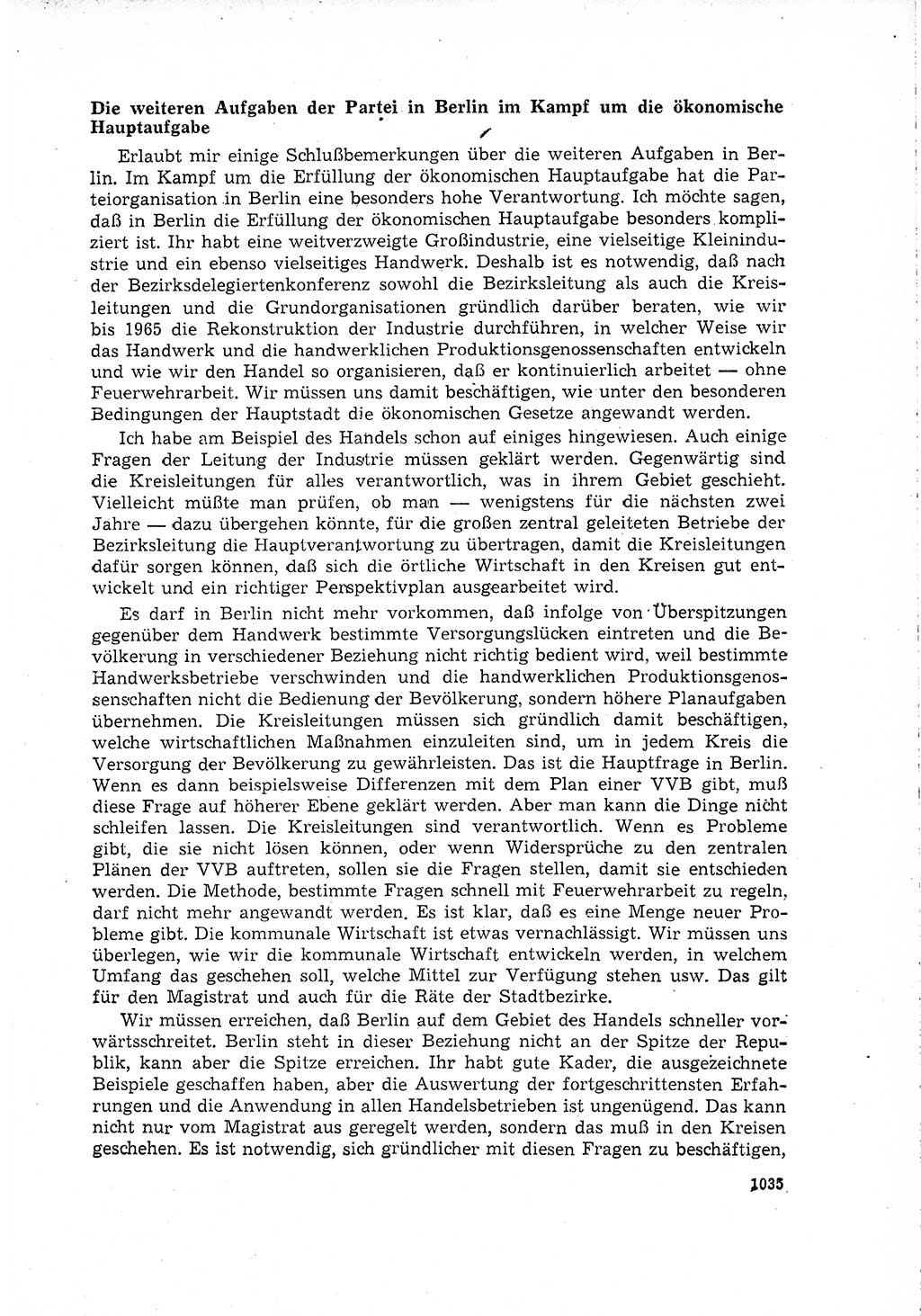 Neuer Weg (NW), Organ des Zentralkomitees (ZK) der SED (Sozialistische Einheitspartei Deutschlands) für Fragen des Parteilebens, 15. Jahrgang [Deutsche Demokratische Republik (DDR)] 1960, Seite 1035 (NW ZK SED DDR 1960, S. 1035)