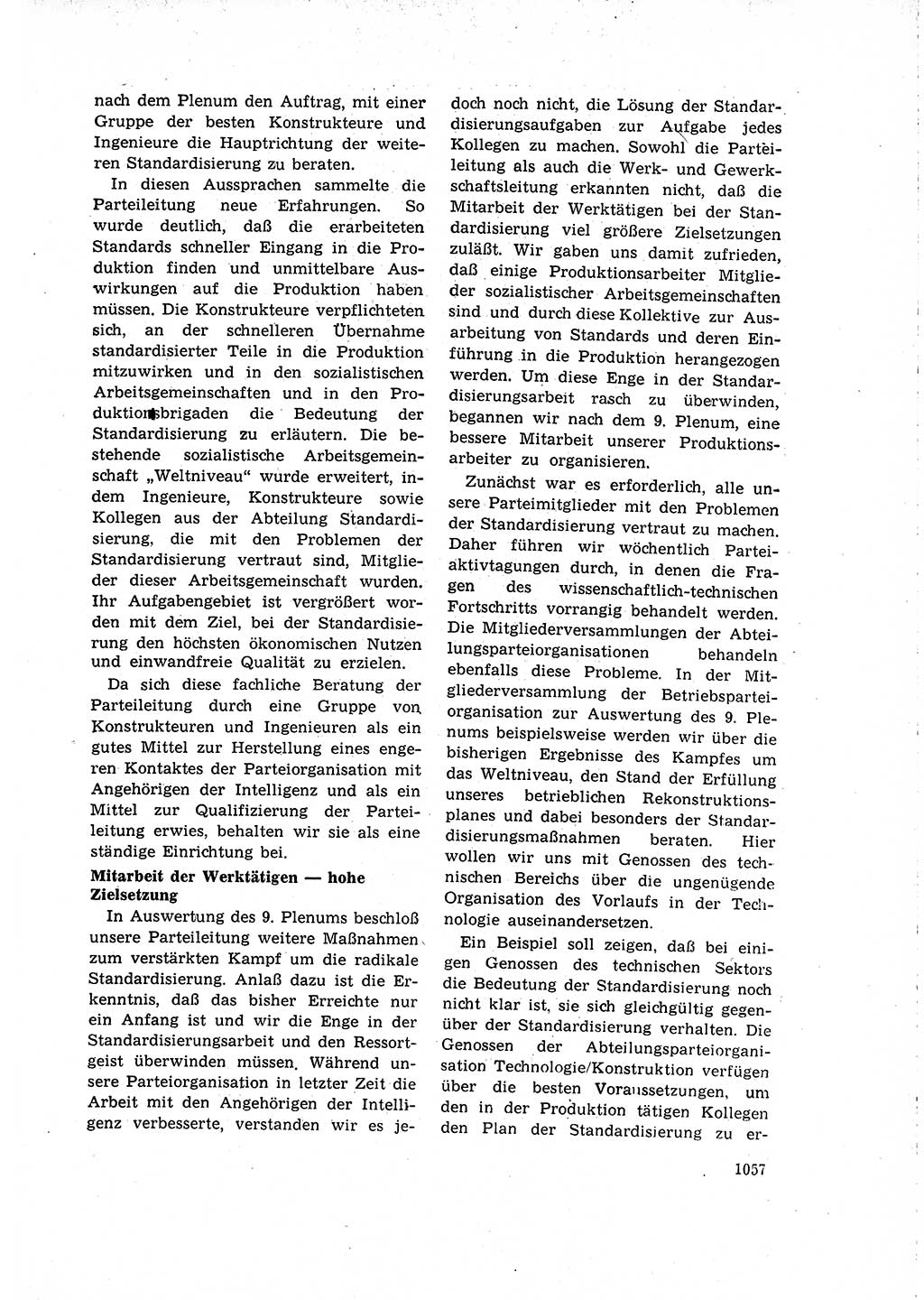 Neuer Weg (NW), Organ des Zentralkomitees (ZK) der SED (Sozialistische Einheitspartei Deutschlands) für Fragen des Parteilebens, 15. Jahrgang [Deutsche Demokratische Republik (DDR)] 1960, Seite 1057 (NW ZK SED DDR 1960, S. 1057)