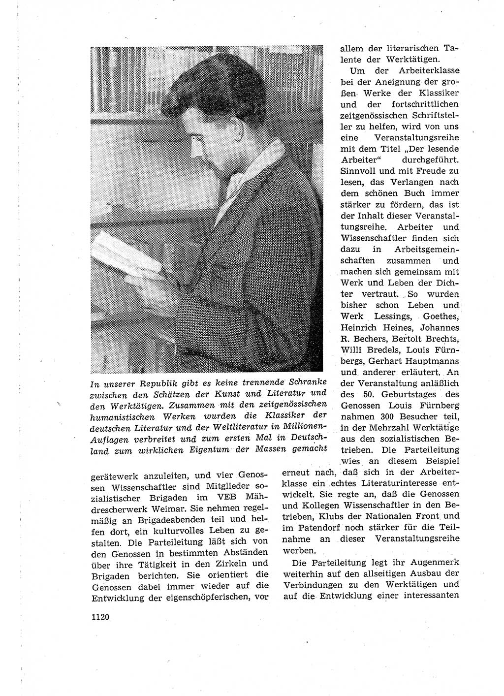 Neuer Weg (NW), Organ des Zentralkomitees (ZK) der SED (Sozialistische Einheitspartei Deutschlands) für Fragen des Parteilebens, 15. Jahrgang [Deutsche Demokratische Republik (DDR)] 1960, Seite 1120 (NW ZK SED DDR 1960, S. 1120)