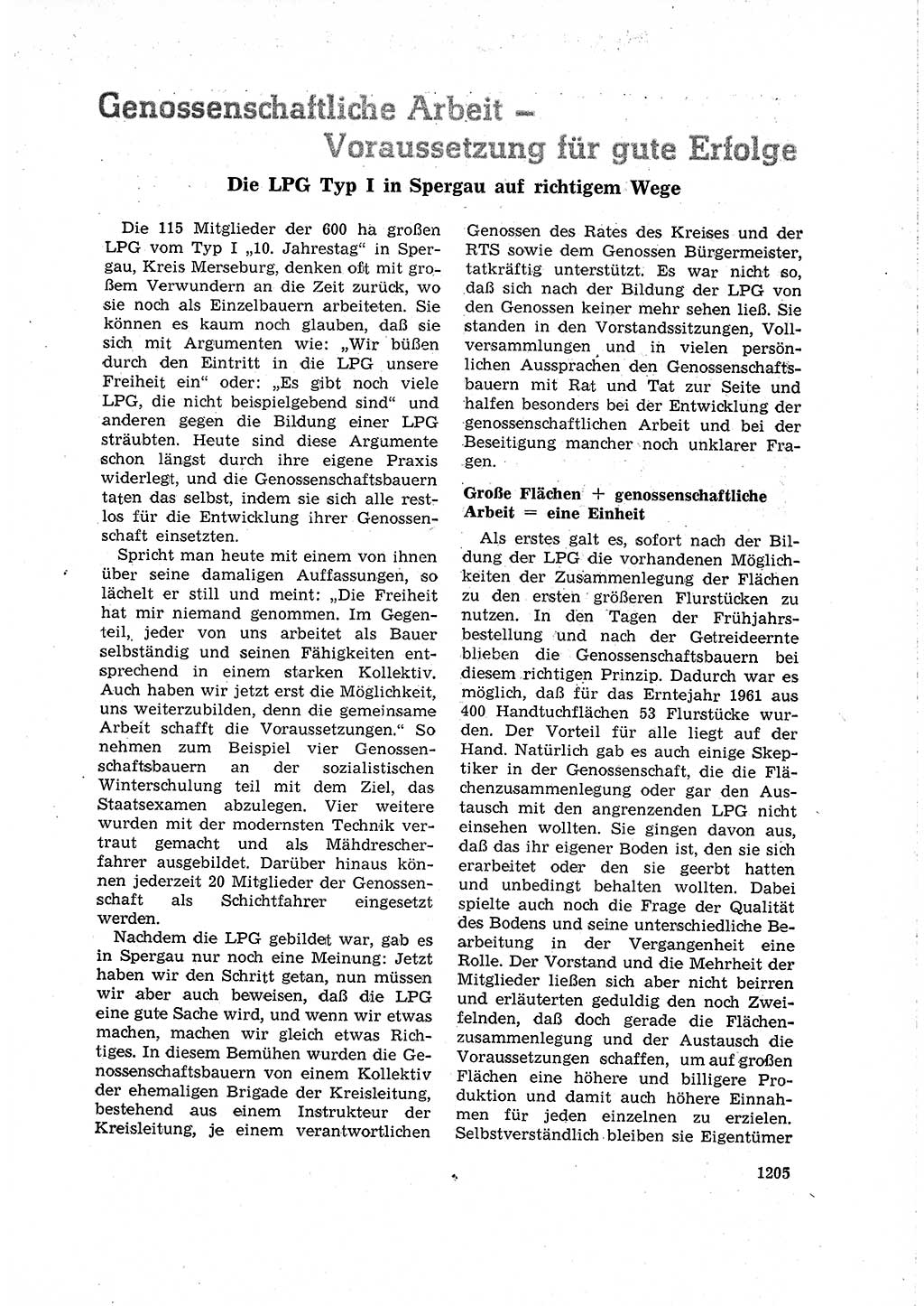 Neuer Weg (NW), Organ des Zentralkomitees (ZK) der SED (Sozialistische Einheitspartei Deutschlands) für Fragen des Parteilebens, 15. Jahrgang [Deutsche Demokratische Republik (DDR)] 1960, Seite 1205 (NW ZK SED DDR 1960, S. 1205)