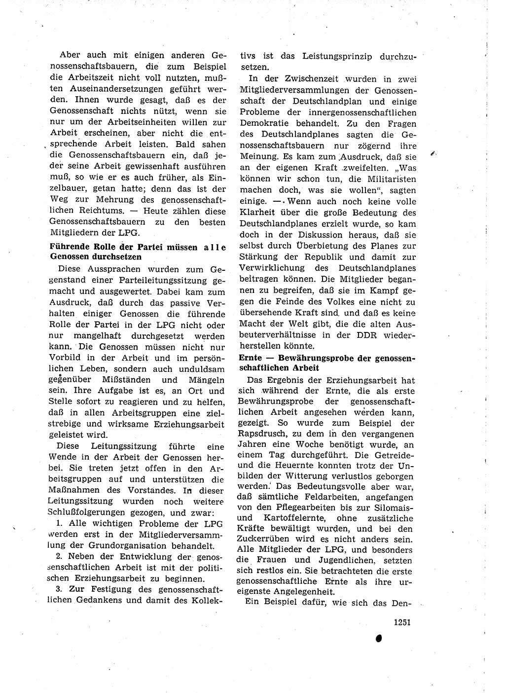 Neuer Weg (NW), Organ des Zentralkomitees (ZK) der SED (Sozialistische Einheitspartei Deutschlands) für Fragen des Parteilebens, 15. Jahrgang [Deutsche Demokratische Republik (DDR)] 1960, Seite 1251 (NW ZK SED DDR 1960, S. 1251)