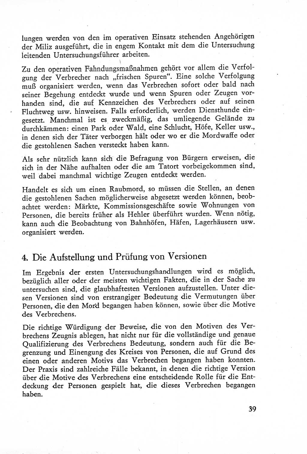 Die Untersuchung einzelner Verbrechensarten [Deutsche Demokratische Republik (DDR)] 1960, Seite 39 (Unters. Verbr.-Art. DDR 1960, S. 39)