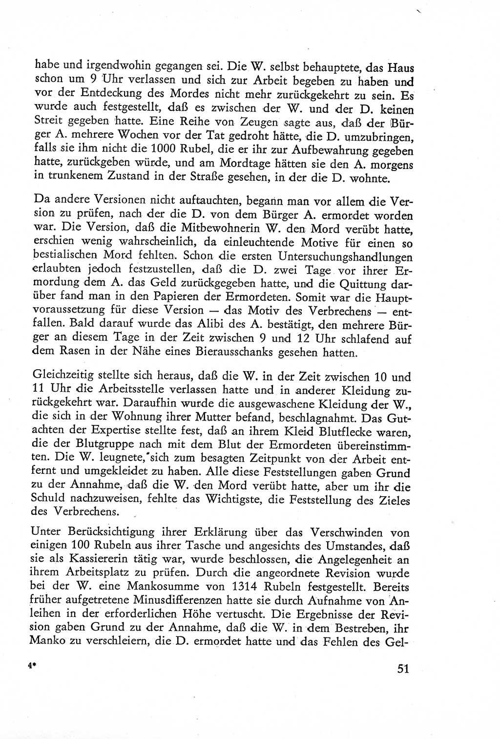 Die Untersuchung einzelner Verbrechensarten [Deutsche Demokratische Republik (DDR)] 1960, Seite 51 (Unters. Verbr.-Art. DDR 1960, S. 51)