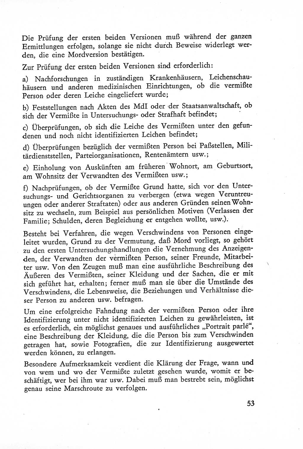 Die Untersuchung einzelner Verbrechensarten [Deutsche Demokratische Republik (DDR)] 1960, Seite 53 (Unters. Verbr.-Art. DDR 1960, S. 53)