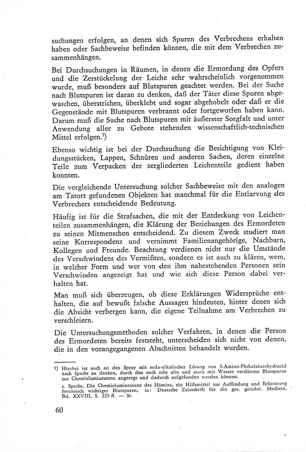 Die Untersuchung einzelner Verbrechensarten [Deutsche Demokratische Republik (DDR)] 1960, Seite 60 (Unters. Verbr.-Art. DDR 1960, S. 60)