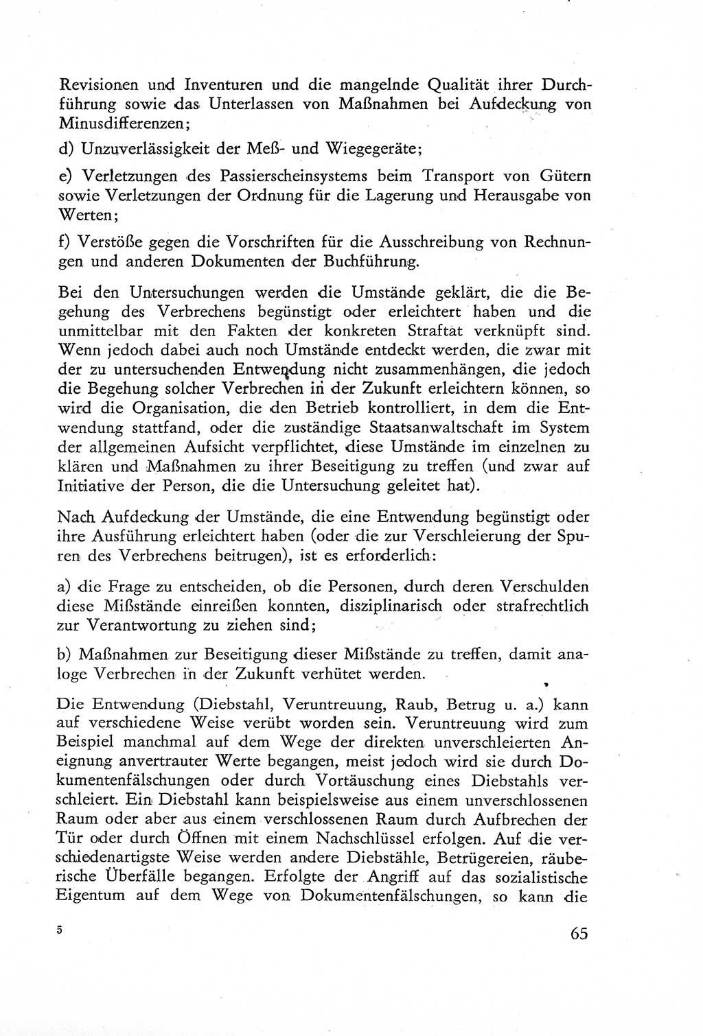 Die Untersuchung einzelner Verbrechensarten [Deutsche Demokratische Republik (DDR)] 1960, Seite 65 (Unters. Verbr.-Art. DDR 1960, S. 65)