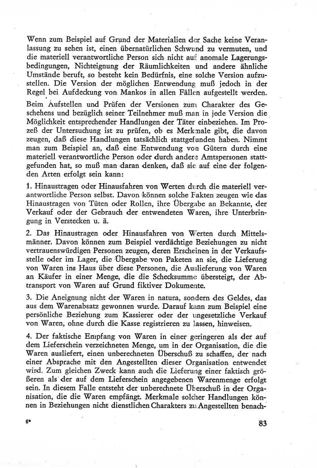 Die Untersuchung einzelner Verbrechensarten [Deutsche Demokratische Republik (DDR)] 1960, Seite 83 (Unters. Verbr.-Art. DDR 1960, S. 83)