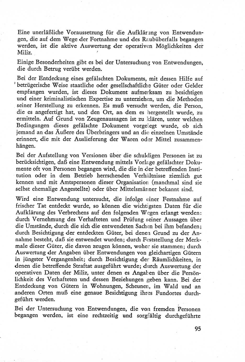 Die Untersuchung einzelner Verbrechensarten [Deutsche Demokratische Republik (DDR)] 1960, Seite 95 (Unters. Verbr.-Art. DDR 1960, S. 95)