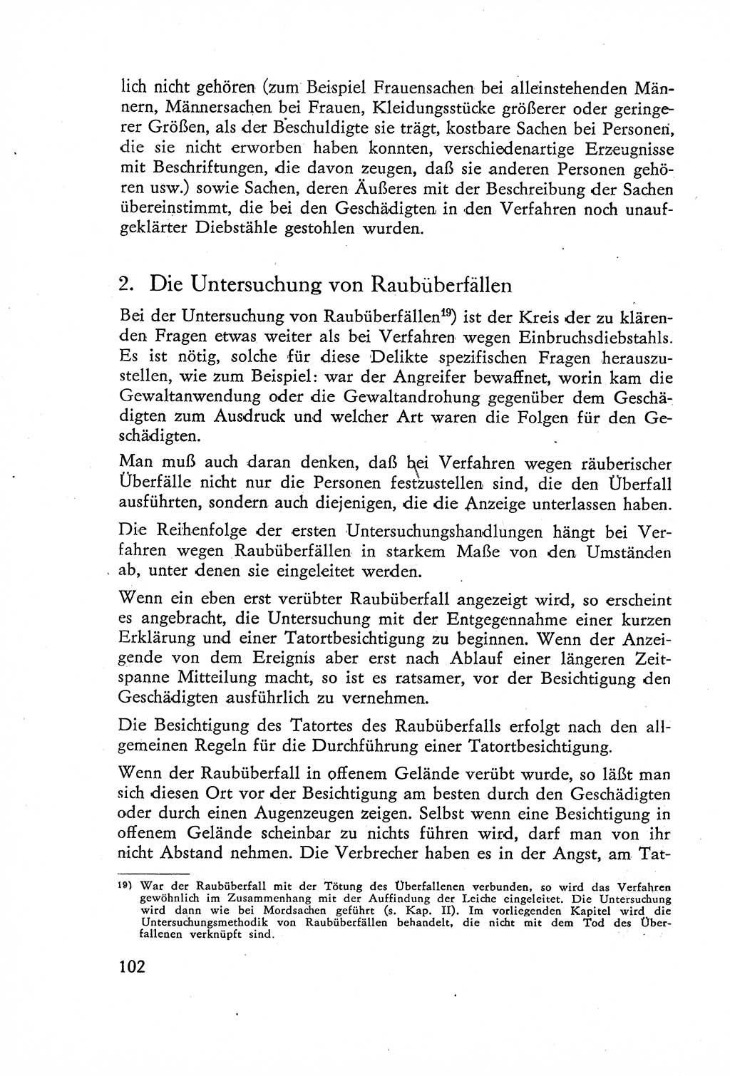 Die Untersuchung einzelner Verbrechensarten [Deutsche Demokratische Republik (DDR)] 1960, Seite 102 (Unters. Verbr.-Art. DDR 1960, S. 102)