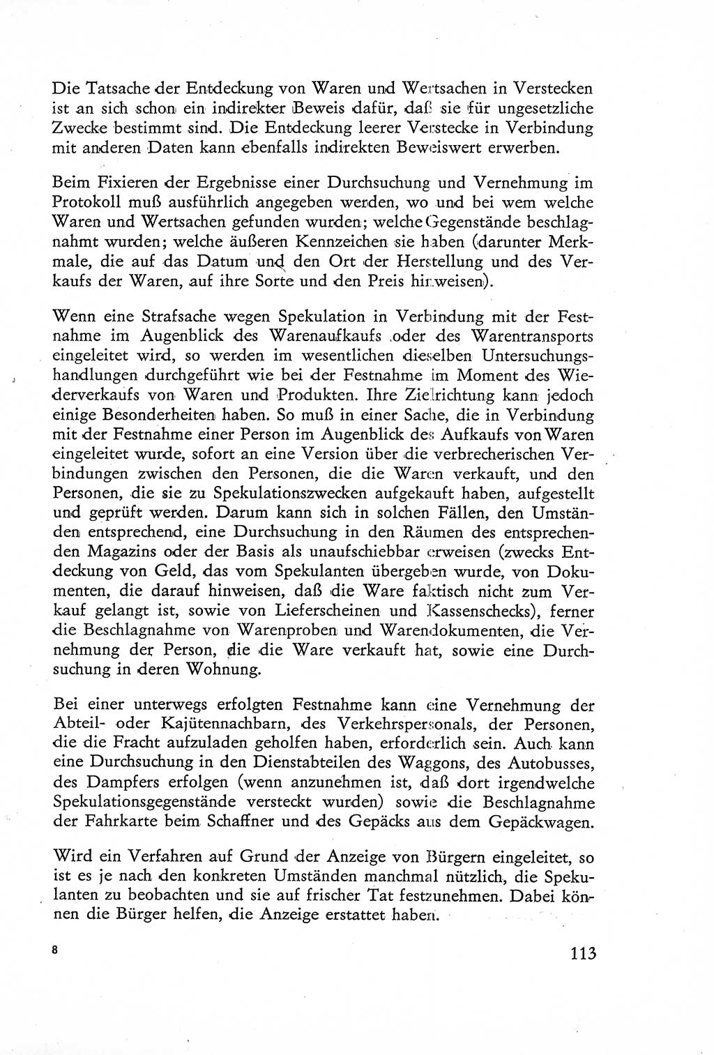Die Untersuchung einzelner Verbrechensarten [Deutsche Demokratische Republik (DDR)] 1960, Seite 113 (Unters. Verbr.-Art. DDR 1960, S. 113)