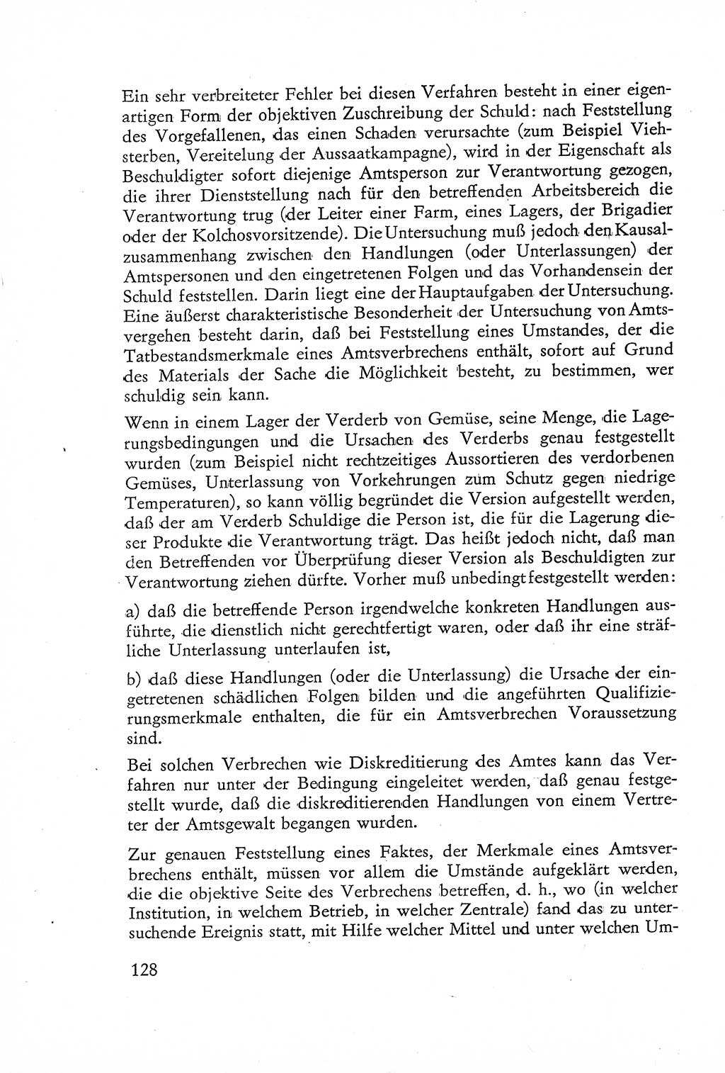 Die Untersuchung einzelner Verbrechensarten [Deutsche Demokratische Republik (DDR)] 1960, Seite 128 (Unters. Verbr.-Art. DDR 1960, S. 128)