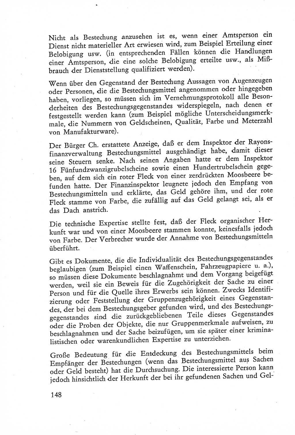 Die Untersuchung einzelner Verbrechensarten [Deutsche Demokratische Republik (DDR)] 1960, Seite 148 (Unters. Verbr.-Art. DDR 1960, S. 148)