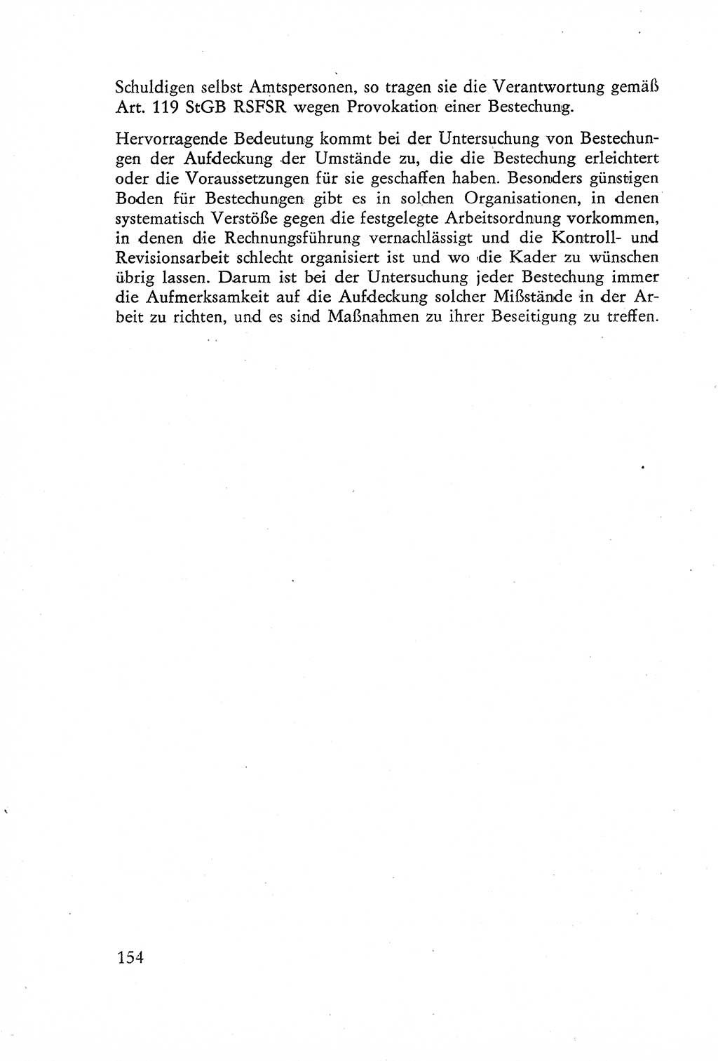 Die Untersuchung einzelner Verbrechensarten [Deutsche Demokratische Republik (DDR)] 1960, Seite 154 (Unters. Verbr.-Art. DDR 1960, S. 154)
