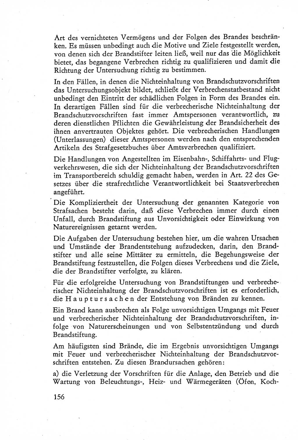 Die Untersuchung einzelner Verbrechensarten [Deutsche Demokratische Republik (DDR)] 1960, Seite 156 (Unters. Verbr.-Art. DDR 1960, S. 156)