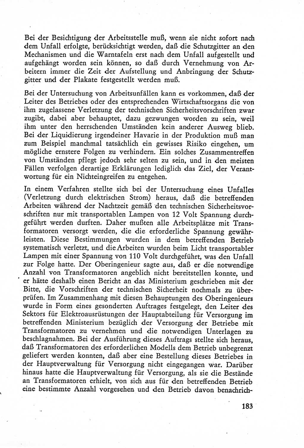 Die Untersuchung einzelner Verbrechensarten [Deutsche Demokratische Republik (DDR)] 1960, Seite 183 (Unters. Verbr.-Art. DDR 1960, S. 183)