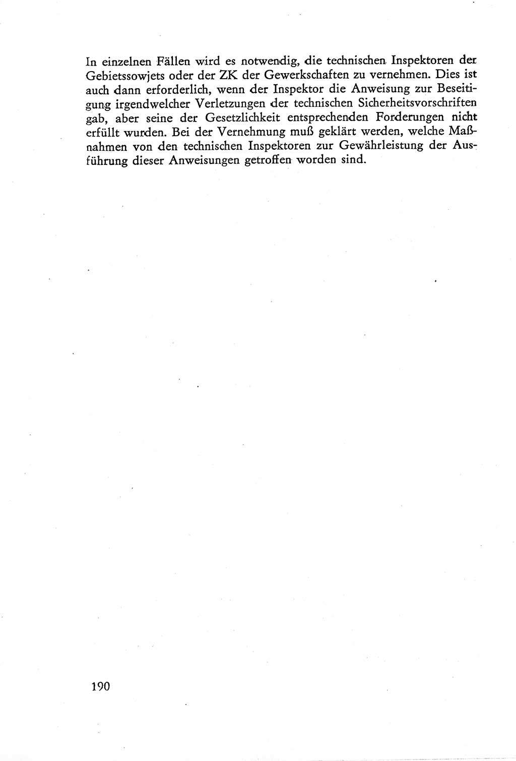 Die Untersuchung einzelner Verbrechensarten [Deutsche Demokratische Republik (DDR)] 1960, Seite 190 (Unters. Verbr.-Art. DDR 1960, S. 190)