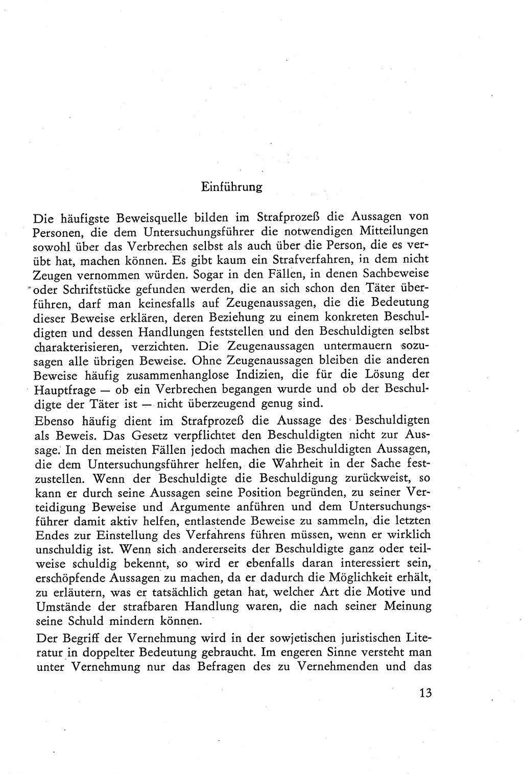 Die Vernehmung [Deutsche Demokratische Republik (DDR)] 1960, Seite 13 (Vern. DDR 1960, S. 13)