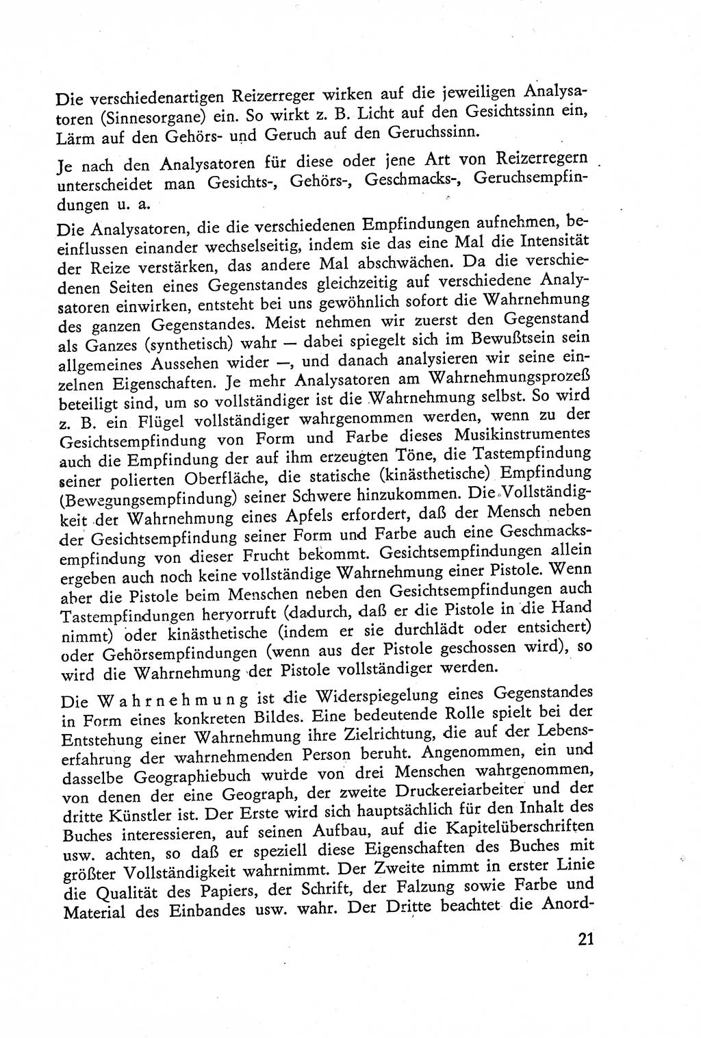 Die Vernehmung [Deutsche Demokratische Republik (DDR)] 1960, Seite 21 (Vern. DDR 1960, S. 21)