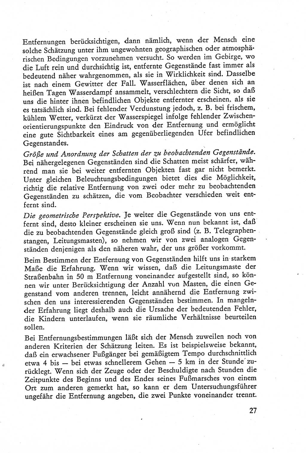 Die Vernehmung [Deutsche Demokratische Republik (DDR)] 1960, Seite 27 (Vern. DDR 1960, S. 27)