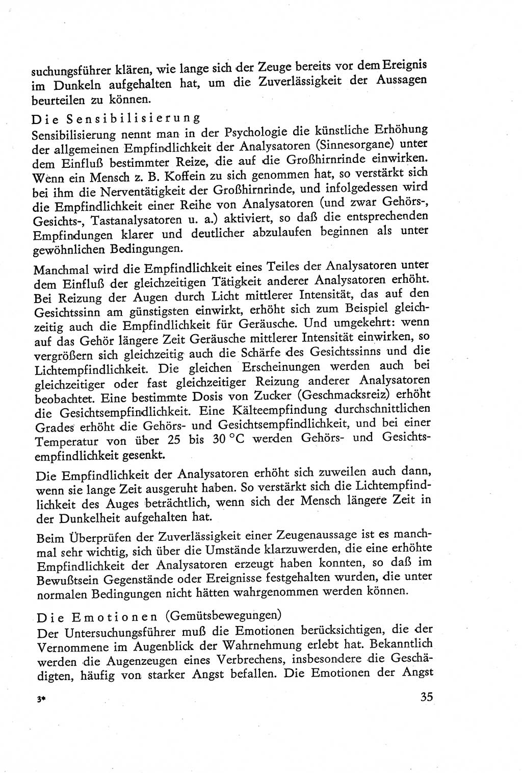 Die Vernehmung [Deutsche Demokratische Republik (DDR)] 1960, Seite 35 (Vern. DDR 1960, S. 35)