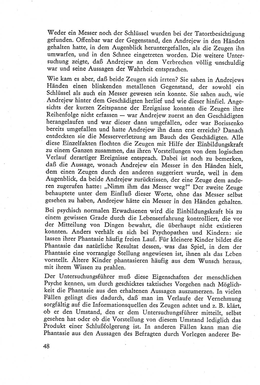 Die Vernehmung [Deutsche Demokratische Republik (DDR)] 1960, Seite 48 (Vern. DDR 1960, S. 48)