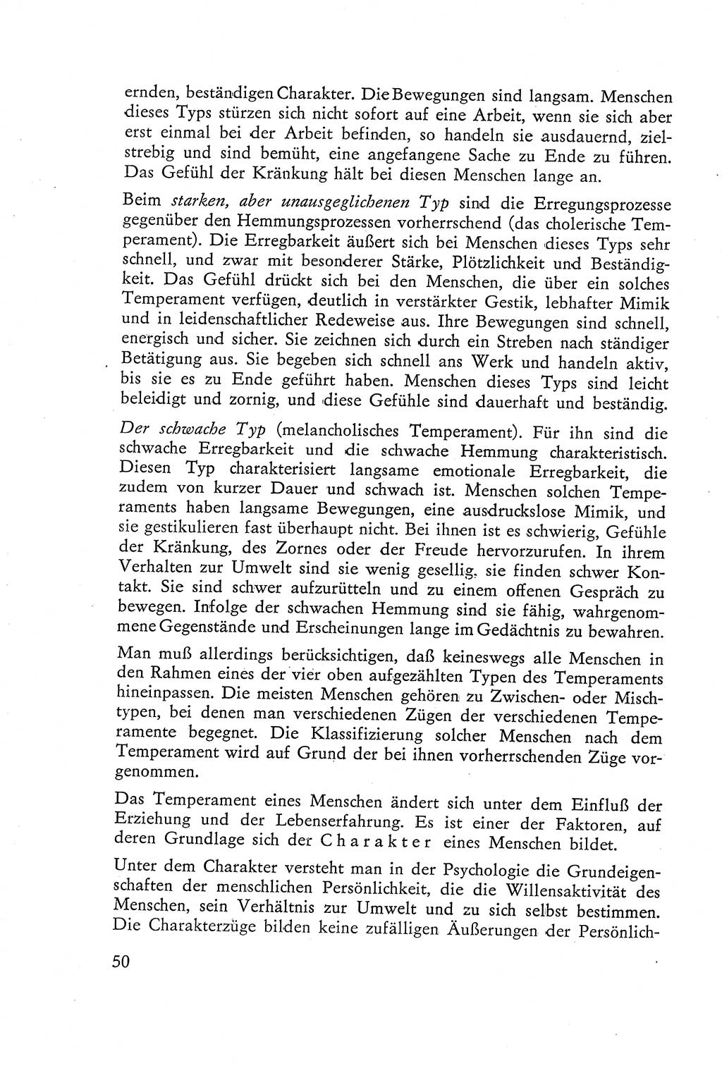 Die Vernehmung [Deutsche Demokratische Republik (DDR)] 1960, Seite 50 (Vern. DDR 1960, S. 50)