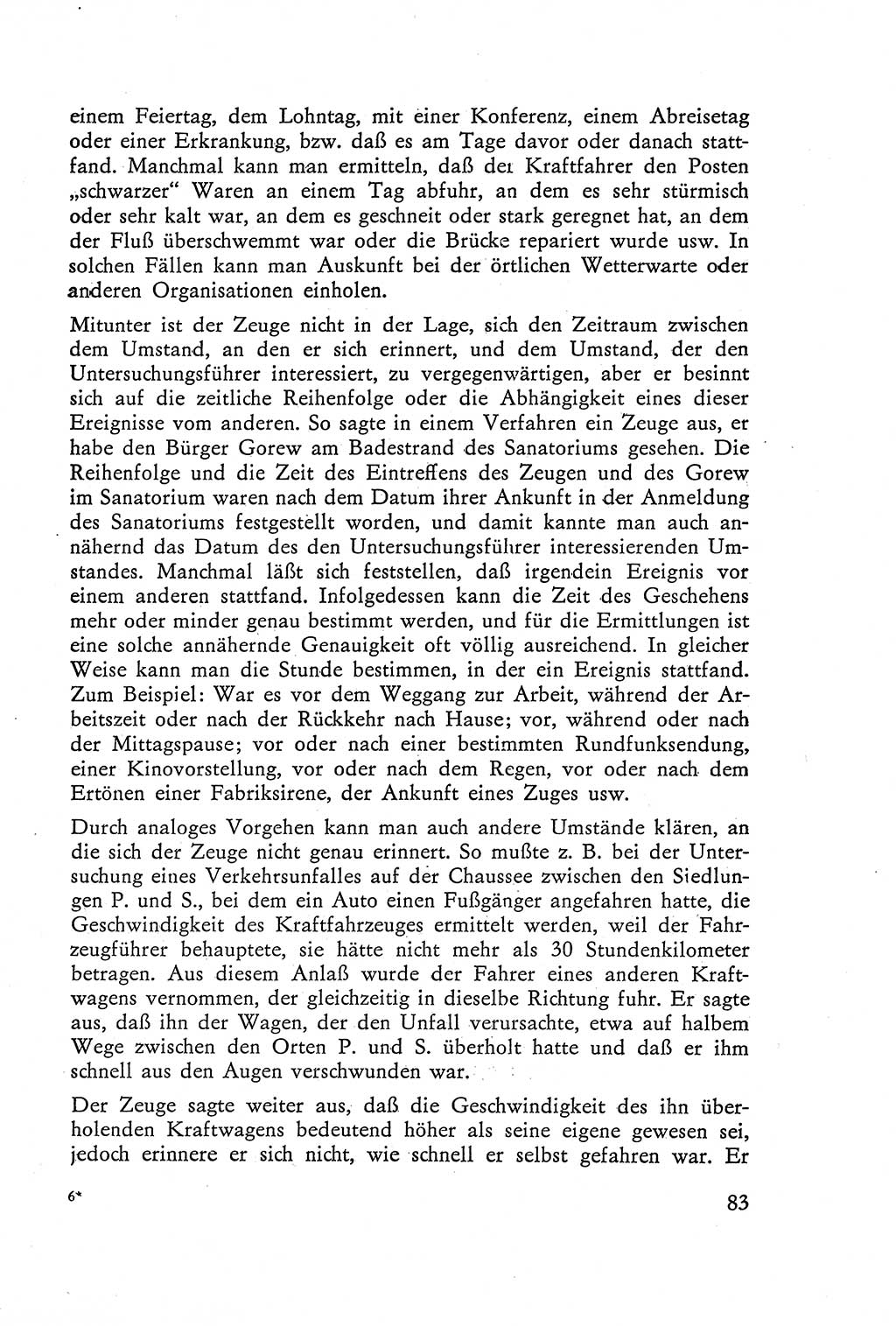 Die Vernehmung [Deutsche Demokratische Republik (DDR)] 1960, Seite 83 (Vern. DDR 1960, S. 83)