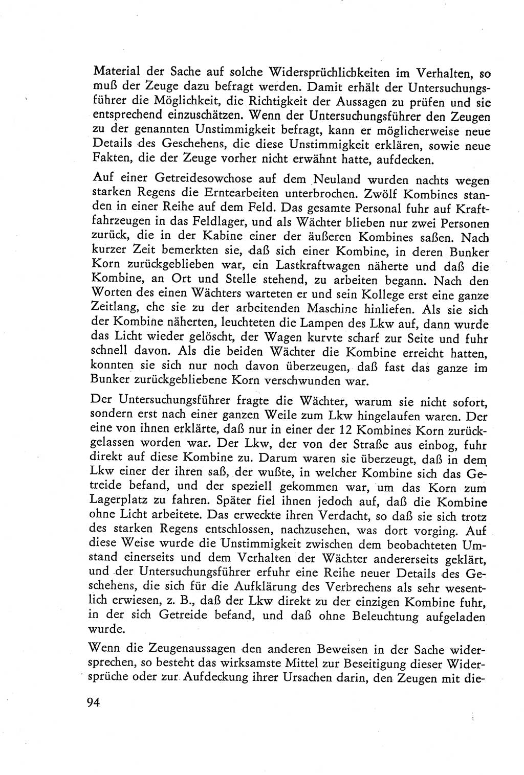 Die Vernehmung [Deutsche Demokratische Republik (DDR)] 1960, Seite 94 (Vern. DDR 1960, S. 94)