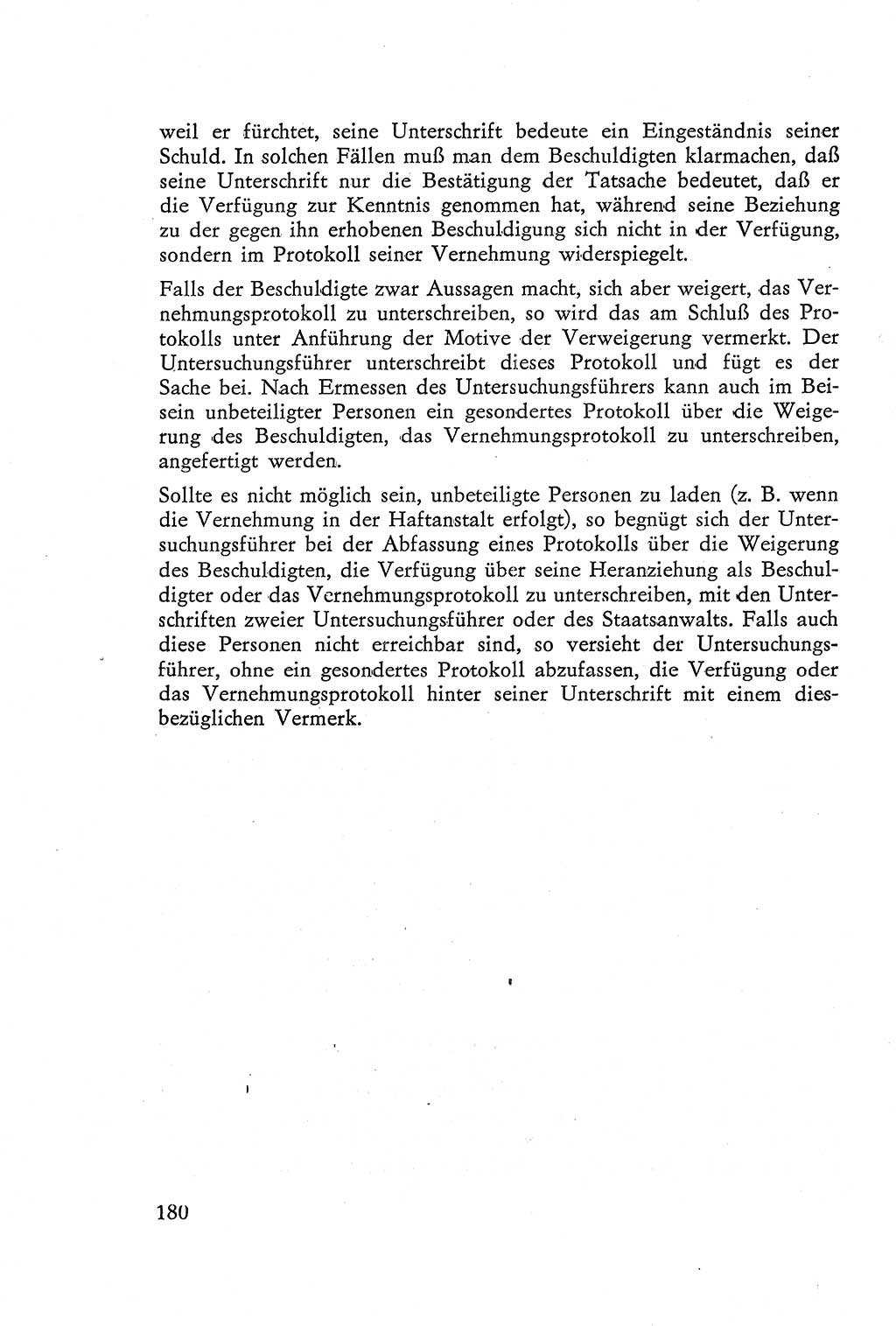 Die Vernehmung [Deutsche Demokratische Republik (DDR)] 1960, Seite 180 (Vern. DDR 1960, S. 180)