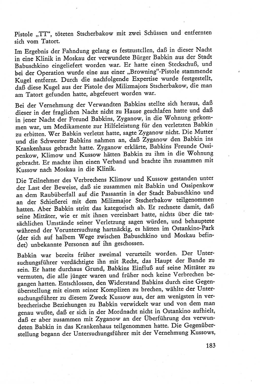Die Vernehmung [Deutsche Demokratische Republik (DDR)] 1960, Seite 183 (Vern. DDR 1960, S. 183)